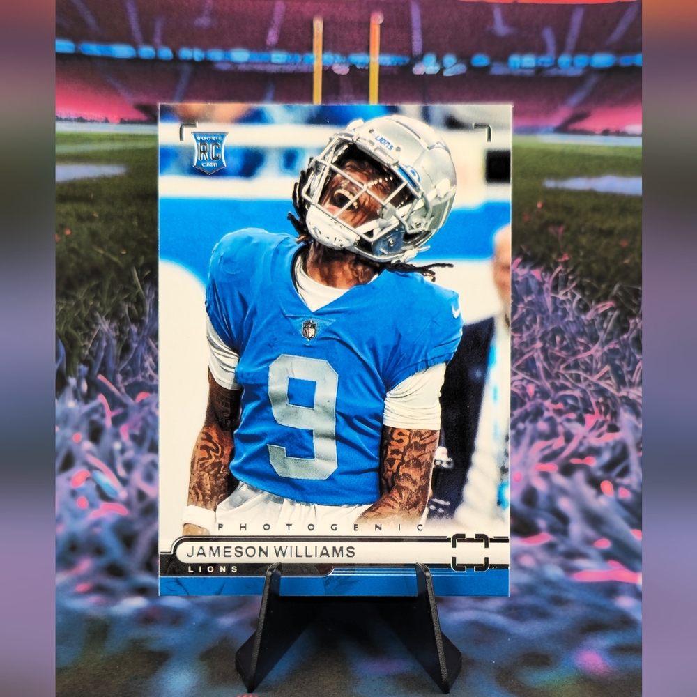 2022 Panini Chronicles Photogenic #PH-45 Jameson Williams RC Detroit Lions